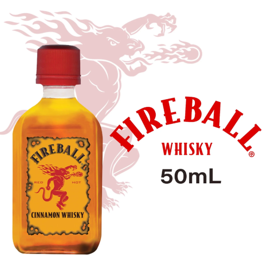 [LIC-0055] WHISKY CINNAMON FIREBALL PEQ 50ML