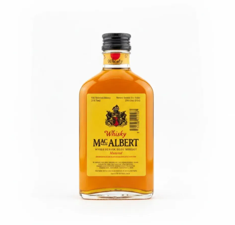 [LIC-0037] WHISKY MACK ALBERT MED CUARTILLO 175ML