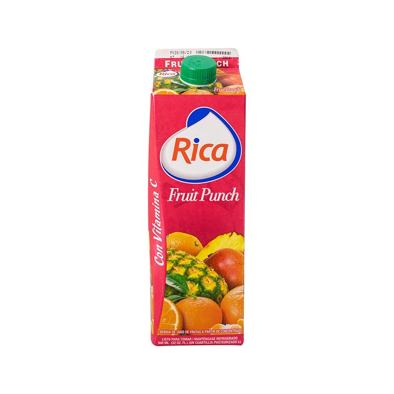JUGO RICA FRUIT PUNCH UHT 1 LT