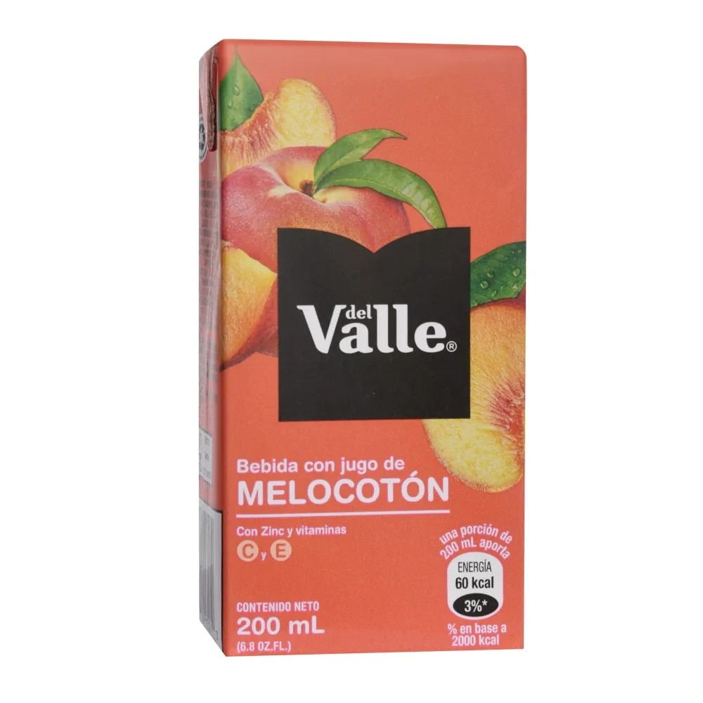 [REF-0247] NÉCTAR DEL VALLE MORE FRUIT MELOCOTÓN 200 ML
