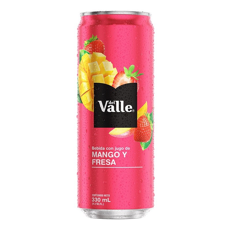 [REF-0251] NÉCTAR DEL VALLE MANGO FRESA LATA 330 ML