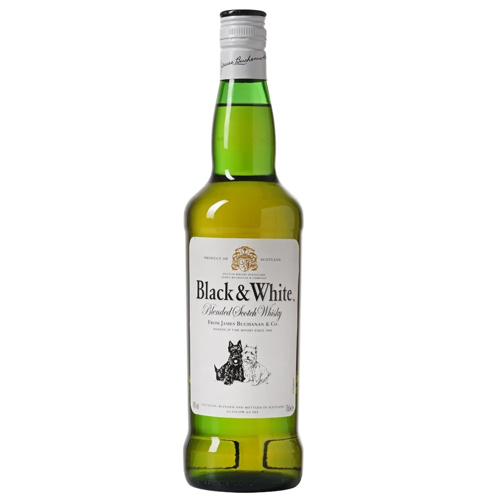 [LIC-0214] WHISKY BLACK & WHITE 200 ML