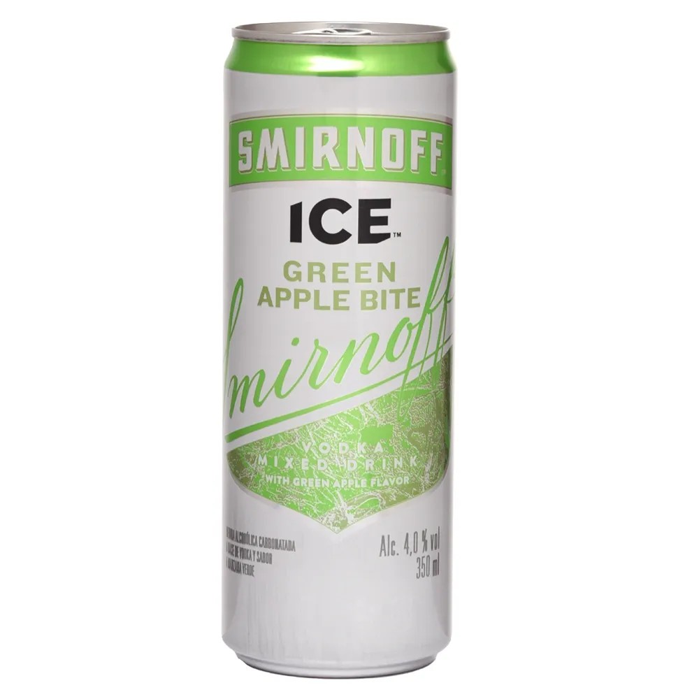 COOLER SMIRNOFF ICE GREEN APPLE LATA 350 ML