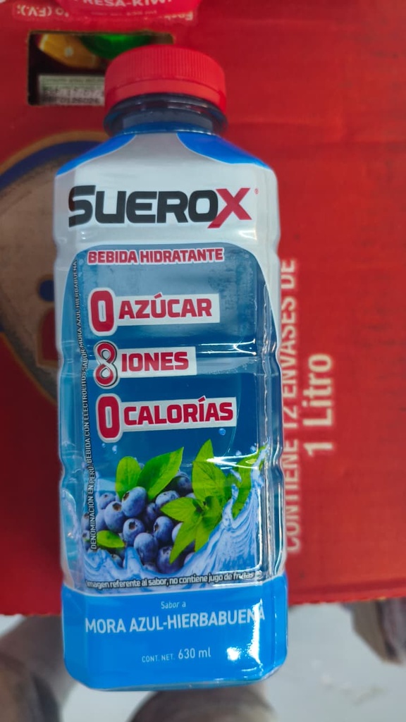 HIDRATANTE SUEROX ADULTO MORA AZUL HIERBABUENA 630 ML